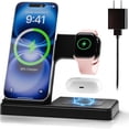 thumbnail image 1 of Charging Station,Wireless Charger,Magnetic Fast Charging Stand Compatible with iPhone 18 Pro 17 16 15 14 13 12 11 Pro Max Plus XS XR X 8, for iWatch 9 8 7 6 5 4 3 2 SE,for AirPods 3 2 Pro, 1 of 12