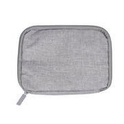 Charging Treasure Protection Cover Mobile Power Storage Bag Digital USB Data Cable Organizer Size Small(Gray)
