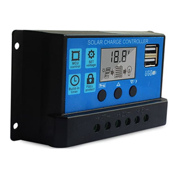 Charging controller,Adjustable Lcd Display Usb Port Solar Battery Adjustable Lcd Solar Panel 30a Panel Usb Port Mewmewcat Huiop Bosnyyds