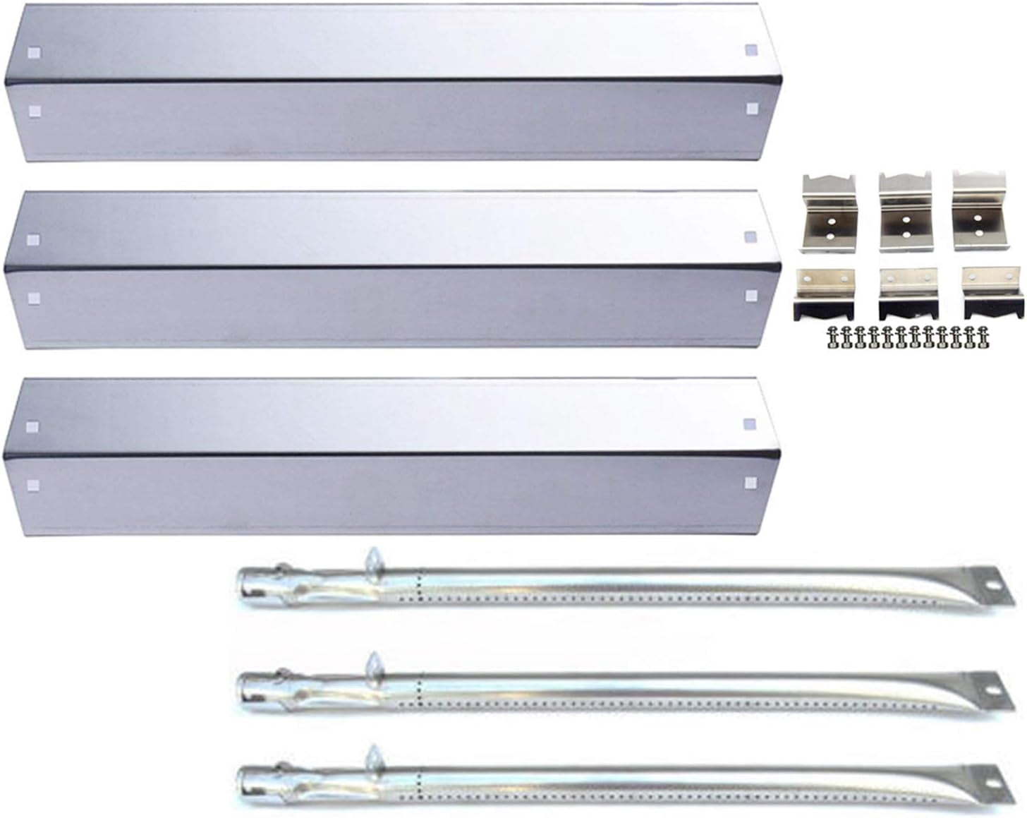 GGC Ersatz-Grillroste Aus Edelstahl Für Chargriller & King Griller – 3-teilig, Je 49 X 17 Cm, Antihaftbeschichtet