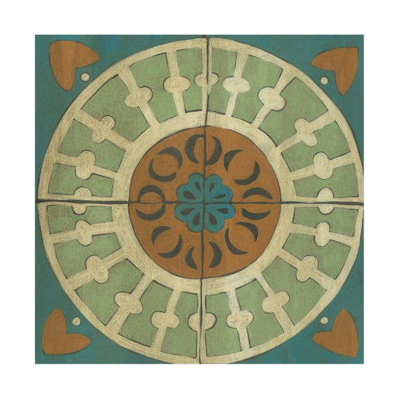 Chariklia Zarris 'Fraser Tile IX' Canvas Art