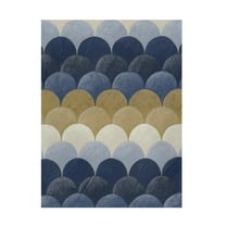 Chariklia Zarris 'Navy Motif II' Canvas Art
