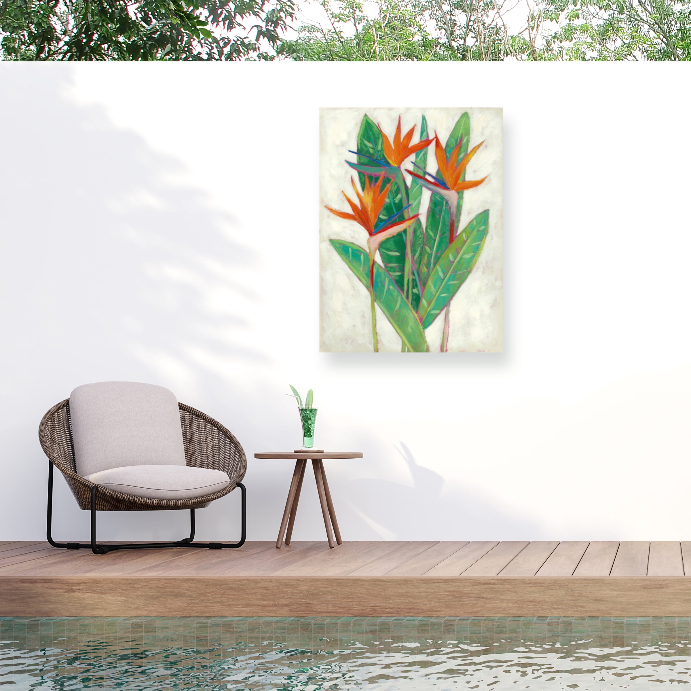 Chariklia Zarris 'Paradise Vacation II' Outdoor Canvas 32x22