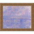 thumbnail image 1 of Charing Cross Bridge 09 24x20 Gold Ornate Wood Framed Canvas Art by Monet, Claude, 1 of 2