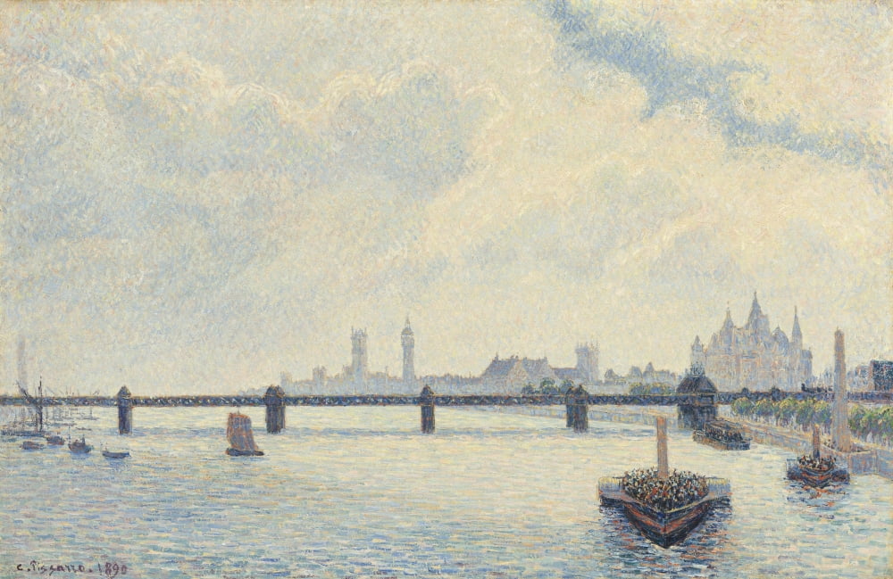 Charing Cross Bridge Canvas Art - (36 x 24)