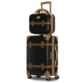 Chariot Gatsby 2Piece Hardside CarryOn Spinner Luggage Set Black