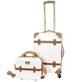 Chariot Gatsby 2Piece Hardside CarryOn Spinner Luggage Set Ivory