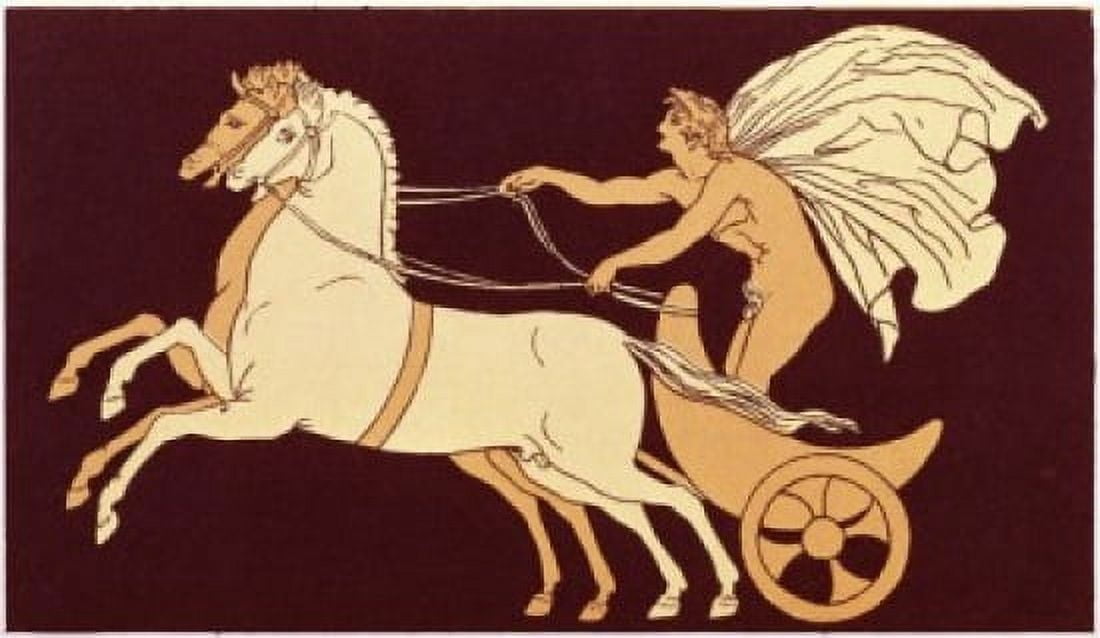 Chariot Race 470 BC Artist Unknown (Greek) Canvas Art - (18 x 24)