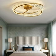 Charis Helix Crystal LED Ceiling Chandelier Gold Finish Premium K9 Crystals Dimmable 54W–90W Modern Luxury Light Fixture for Dining Room or Foyer