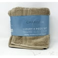 thumbnail image 1 of Charisma 100% Hygrocotton Luxury 4-Piece Hand and Washcloth Towel Set Tan, 1 of 2