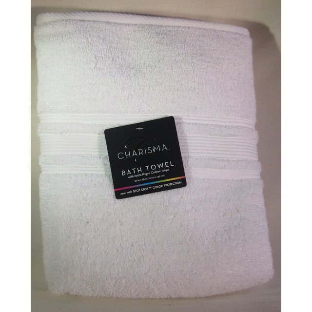 Charisma Luxury Bath Towel 100 Hygro Cotton, Classic White