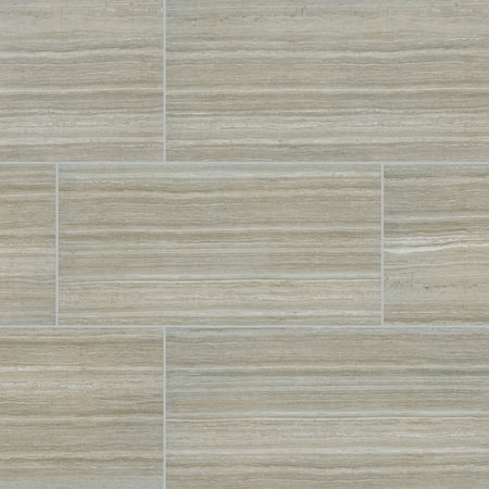 Charisma Silver 12 in. x 24 in. Glazed Ceramic Floor And Wall Tile (16 Sq.Ft. / Case)
