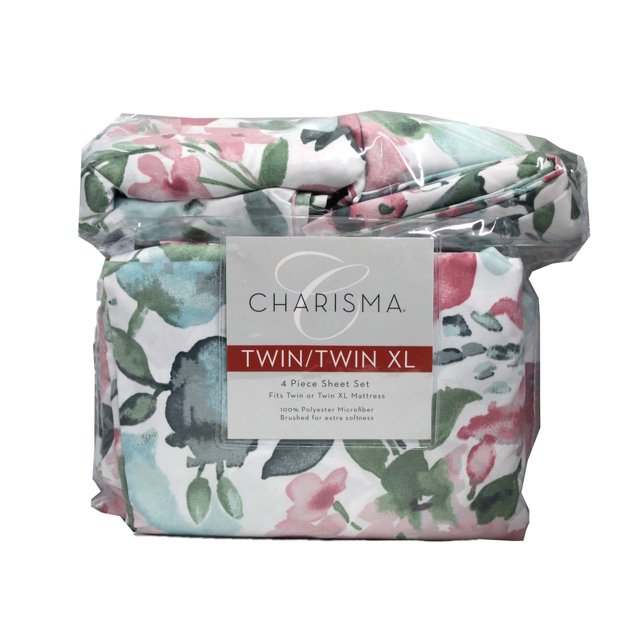 Charisma Twin/Twin XL 4 Piece Sheet Set Julia Dusty Rose