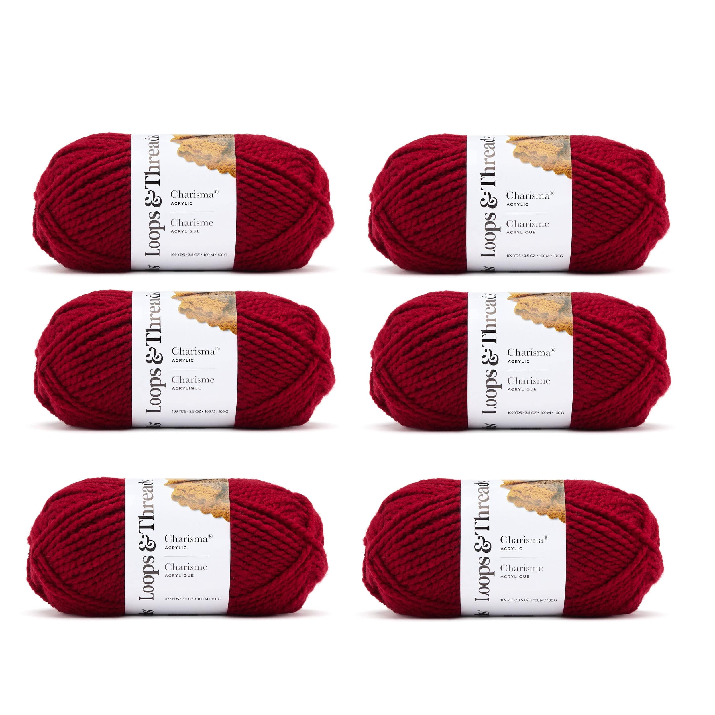 Loops & Threads Charisma Yarn - Multicolor Yarn for Knitting, Crochet ...