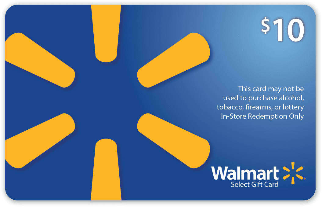 Charitable Walmart Gift Card (Alcohol/Tobacco/Lottery/Firearms Prohibited)