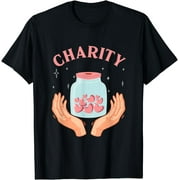 Charity Hearts Kindness Volunteer Charitable Donation Helper T-Shirt