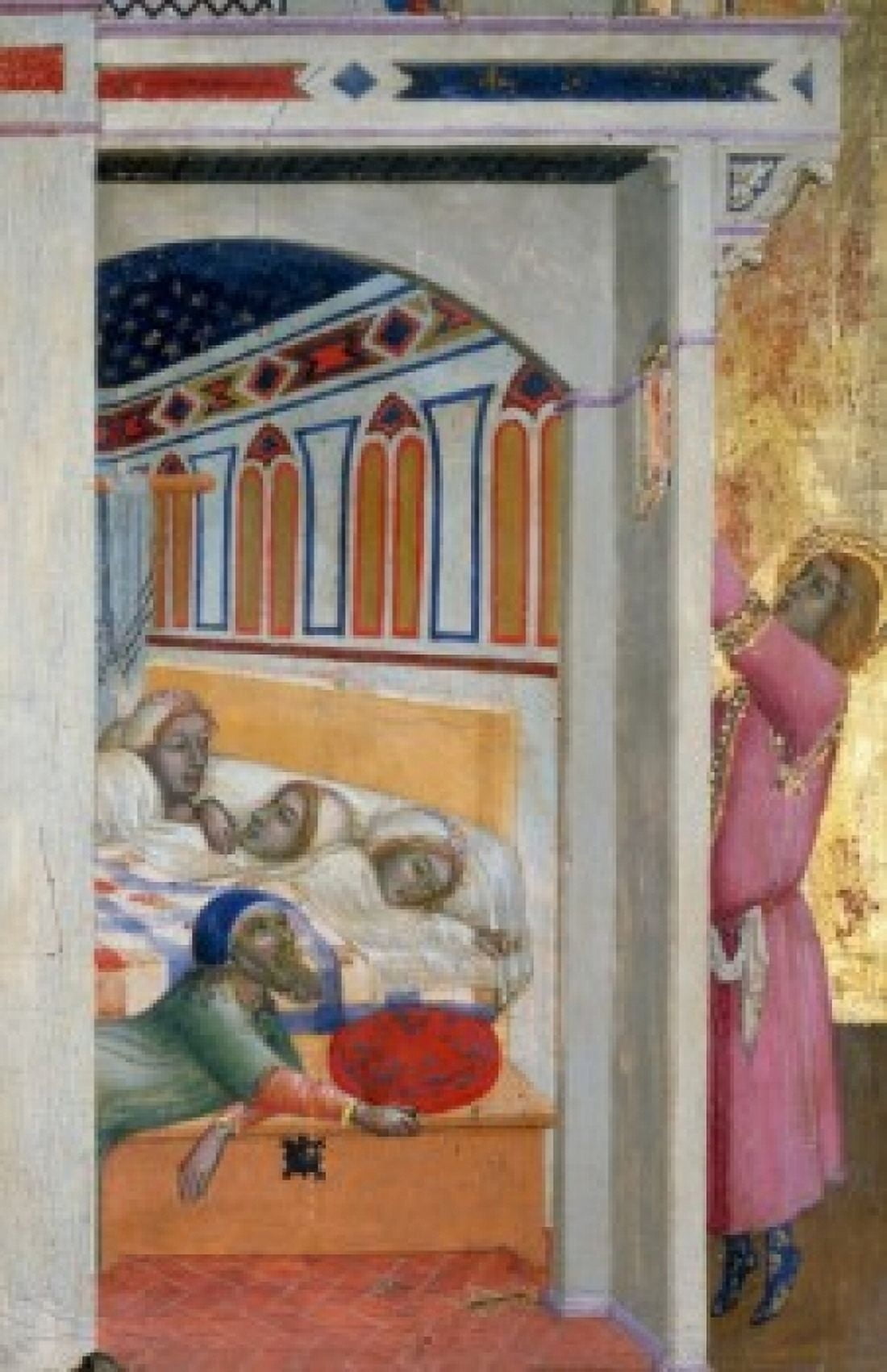 The Charity of Saint Nicholas of Bari by Ambrogio Lorenzetti 14th Century (1285-1348) France Paris Musee du Louvre Canvas Art - Ambrogio Lorenzetti (24 x 36)