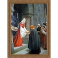 thumbnail image 1 of Charity of St. Elizabeth of Hungary 28x38 Large Gold Ornate Wood Framed Canvas Art by Frederic Leighton, 1 of 2