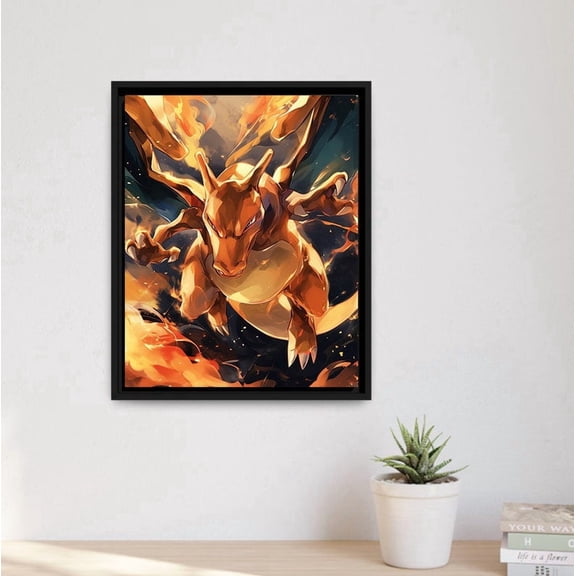Charizard Anime Gamer Poster poster Wall Art Decor 24x36 UNFRAMED