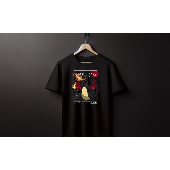 Charizard Black Tee Perfect for a Present, Gift, Holiday, Birthday!