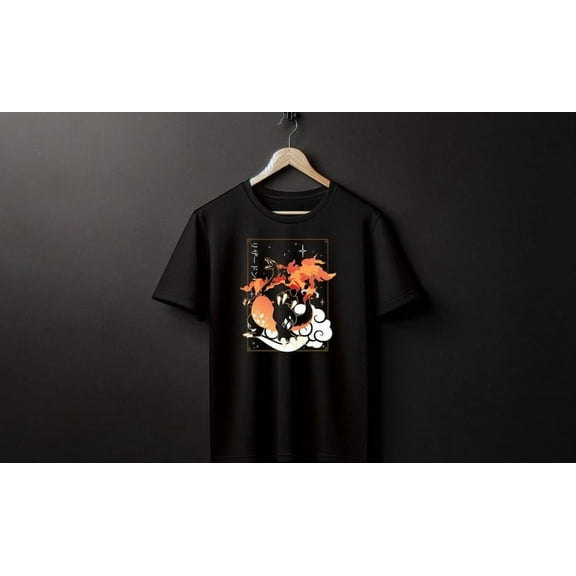 Charizard Black Tee Perfect for a Present, Gift, Holiday, Birthday!