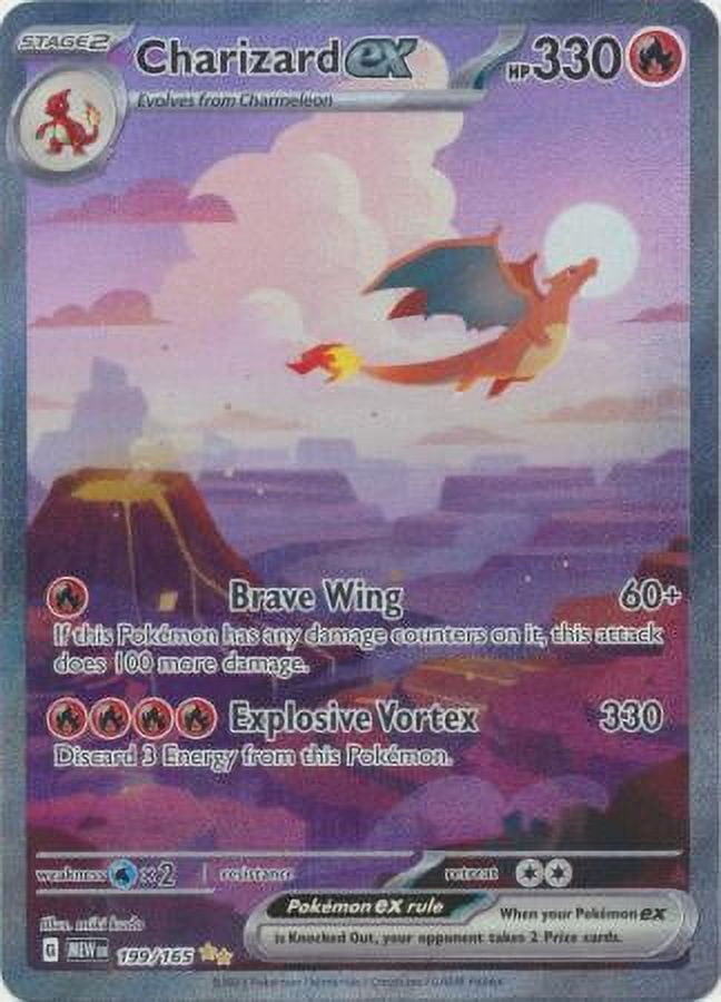 Charizard Ex Rarest Versions Charizard ex - 199/165 - Special Illustration Rare - Pokemon - Walmart.com