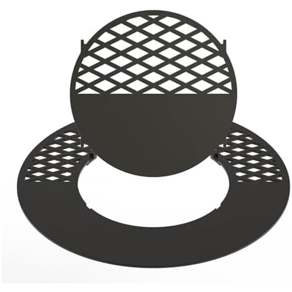 Charkettle 2-1 Grill Griddle Replacement Gourmet BBQ System with Removable Searing Grate, Compatible with Weber 22 Inch Kettle, Performer & Charcoal Grills, 21.5 Inch$$Garden & Patio