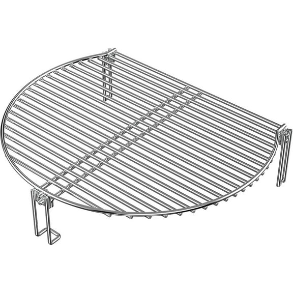 Charkettle Stainless Steel Grill Expander Cooking Grate for Charcoal Kettle/Ceramic Grills, Compatible with Weber/Char-Broil/Large Big Green Egg/Kamado Joe Classic/Pit Boss