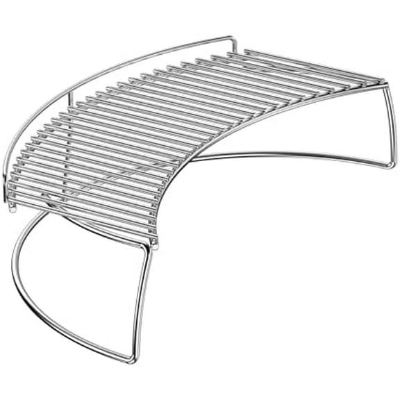 Charkettle Stainless Steel Warming Rack Fit for Most Charcoal Kettle/Ceramic Grills, Compatible with Weber/Char-Broil/Kamado Joe Classic/Large Big Green Egg/Pit Boss K22/Louisiana K22$$Garden & Patio
