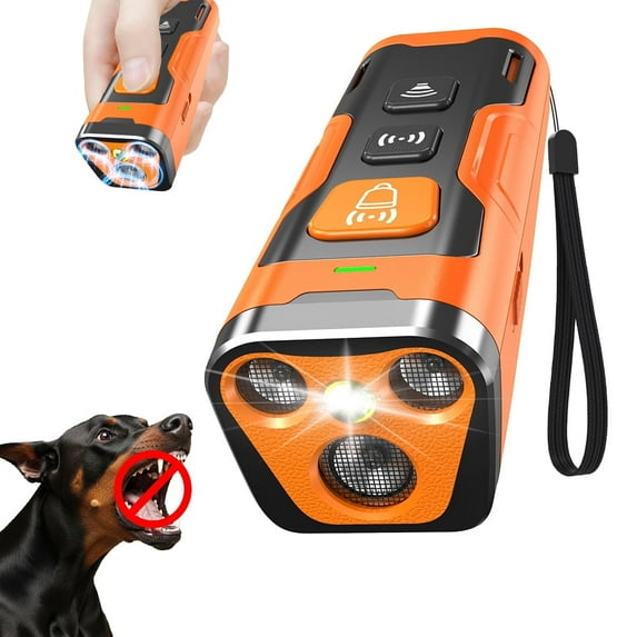 Charkool Dog Bark Deterrent Device, 6 Training Modes 23 FT Range Barks No More, Rechargeable Behavior Corrector, Stop Barking, Jumping, Aggression Without Yelling