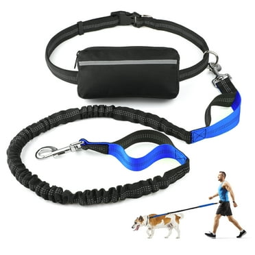 Charkool Hands Free Dog Leash For Running That Makes A Great Waist Leash for Dog Walking, Double Handle Leash with Reflective Stitching and Adjustable Dog Walking Belt