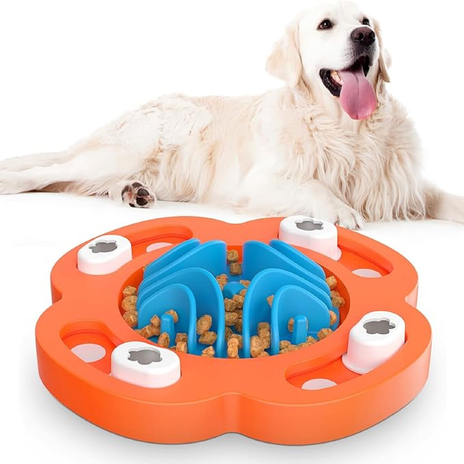 Photo inspiration: Visual Reference: Charkool Slow Feeder Dog Bowl Silicone Puzzle Design Anti Choking