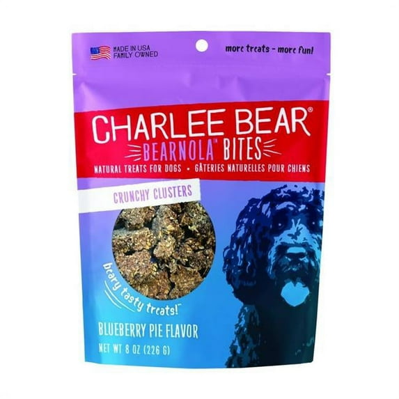 Charlee Bear 50200690 8 oz Dog Bearnola Bites Blueberry Honey