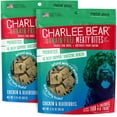 thumbnail image 1 of Charlee Bear Grain Free Meaty Bites Freeze Dried Dog Treats with Probiotics, Puppy Training Snacks, Soft Dog Bites Chicken with Blueberries, 2.5 oz Bags (2), Made USA, 1 of 10