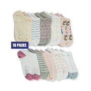 Charlee Rae Girls' 10-Pack Low-Cut Socks - pink/multi, 9 - 11 / 7 - 14 years