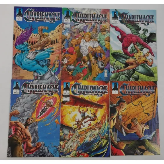 Charlemagne #0 & 1-5 VF/NM complete series Jim Shooter ; Defiant