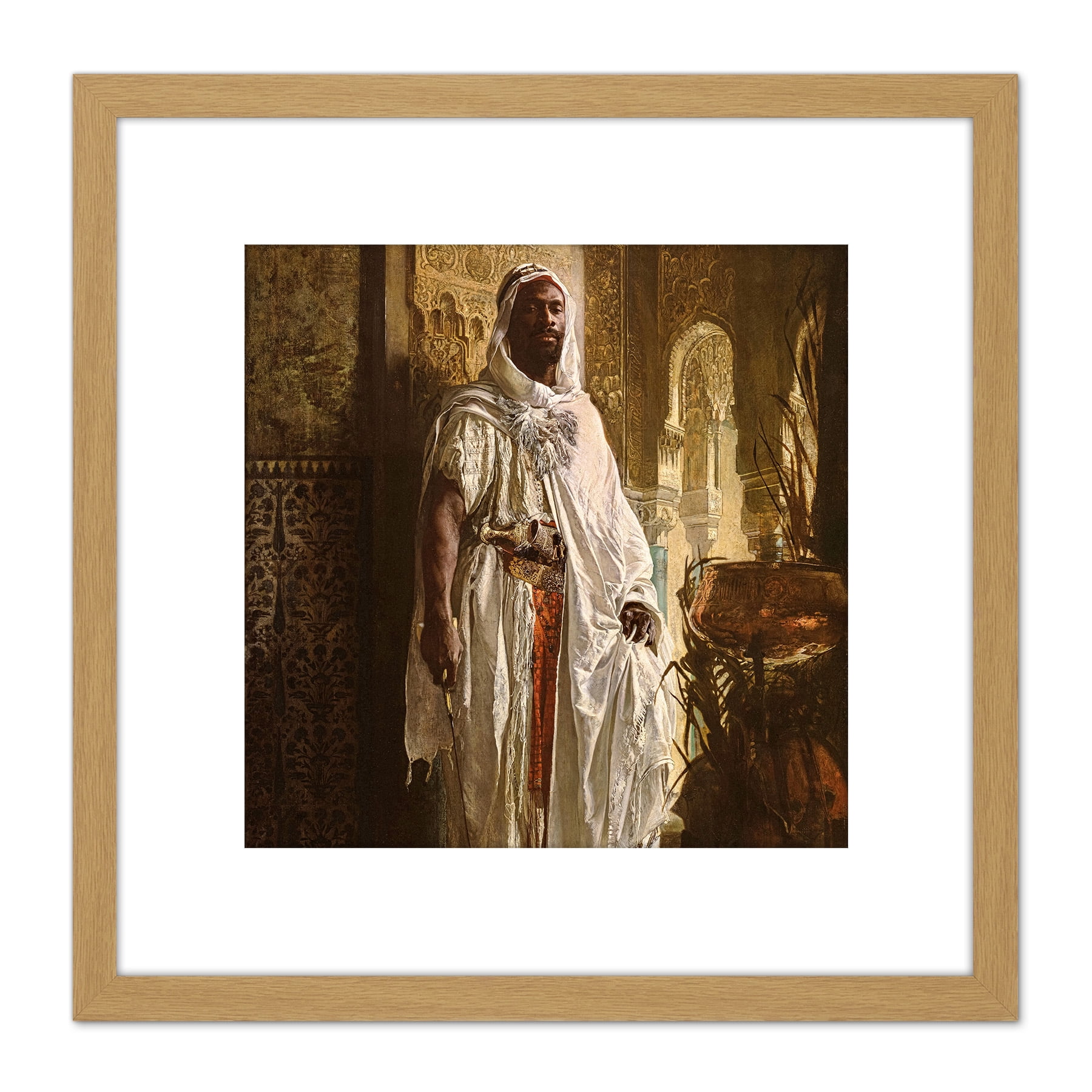 Charlemont The Moorish Chief 8X8 Inch Square Wooden Framed Wall Art ...