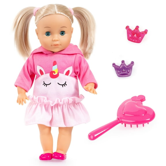 Charlene 13" Little Lover Doll in Pink Unicorn Top