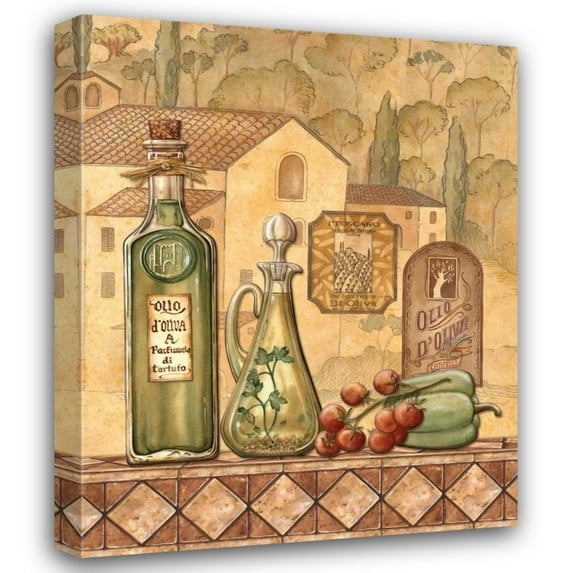 Charlene Audrey 20x24 Gallery Wrapped Canvas Wall Art Titled - Flavors of Tuscany III