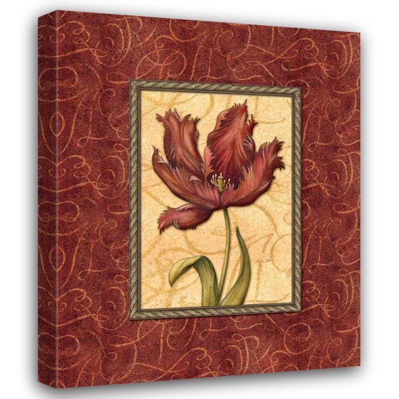 Charlene Audrey 28x34 Gallery Wrapped Canvas Wall Art Titled - Red Passion II