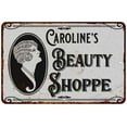 thumbnail image 1 of Charlene's Beauty Shoppe Chic Sign Vintage Décor 12x18 Metal Sign 112180021223, 1 of 1