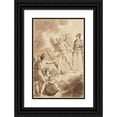 thumbnail image 1 of Charles Abraham Chasselat 17x24 Black Ornate Framed Double Matted Museum Art Print Titled: Allegory (1818), 1 of 5
