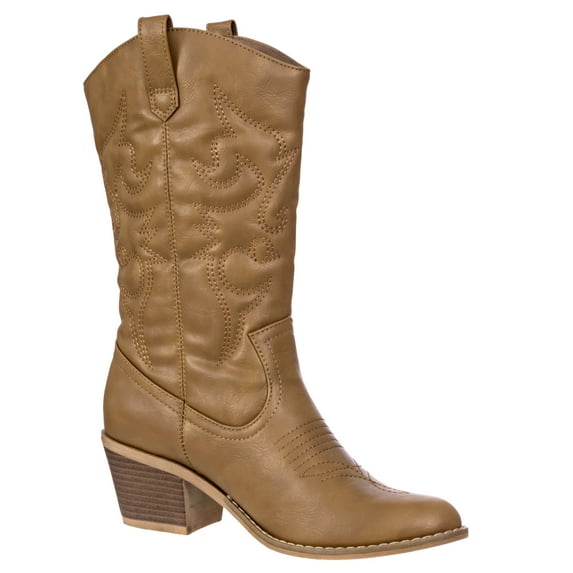 Charles Albert Cowboy Boots for Women Mid-Calf Western Cowgirl Boots