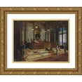 thumbnail image 1 of Charles Albert Pesnelle 24x19 Gold Ornate Framed and Double Matted Museum Art Print Titled - The Serpent Dancers (The Maharajah's Entertainment) (1892), 1 of 4