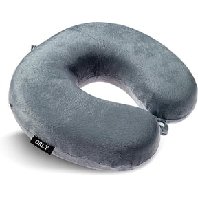 Charles Albert U Shaped Neck Pillow Memory Foam Travel Pillow, Grey