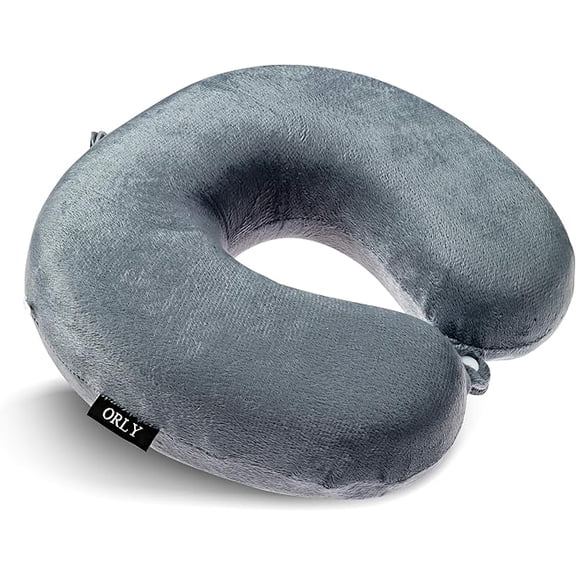Charles Albert U Shaped Neck Pillow Memory Foam Travel Pillow, Grey
