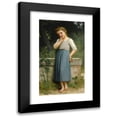 thumbnail image 1 of Charles Amable Lenoir 10x14 Black Modern Framed Museum Art Print Titled - Young Girl with Cherries (1900), 1 of 5