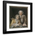 thumbnail image 1 of Charles-Antoine Coypel 12x14 Black Modern Framed Museum Art Print Titled - Portrait of Philippe Coypel and His Wife (1742), 1 of 5