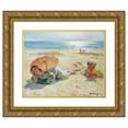 thumbnail image 1 of Charles Atamian 18x15 Gold Ornate Wood Frame and Double Matted Museum Art Print Titled - Sunshine, 1 of 4