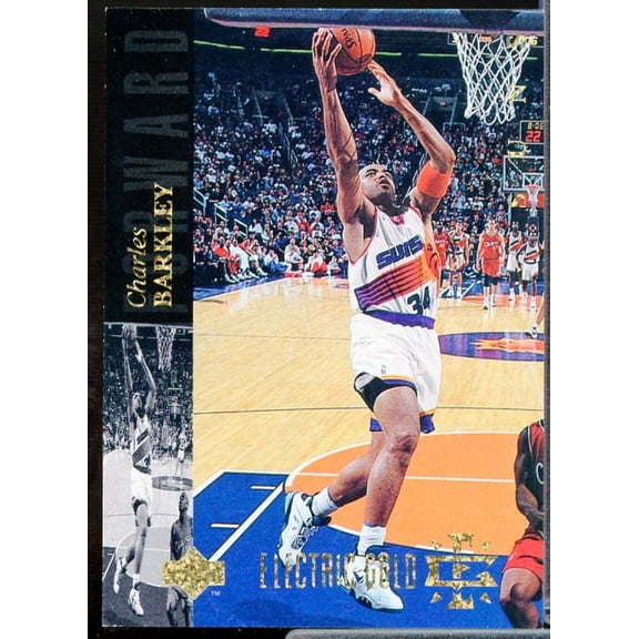 Charles Barkley Card 1993-94 Upper Deck SE Electric Court Gold #91